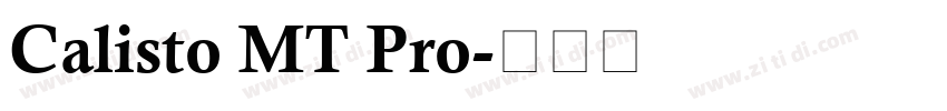 Calisto MT Pro字体转换